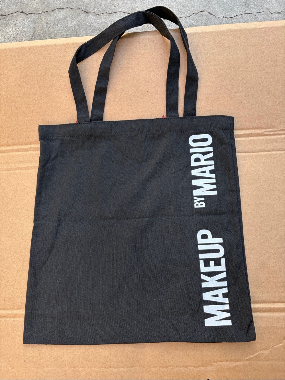 MAKEUP by Mario Black Canvas Tote
